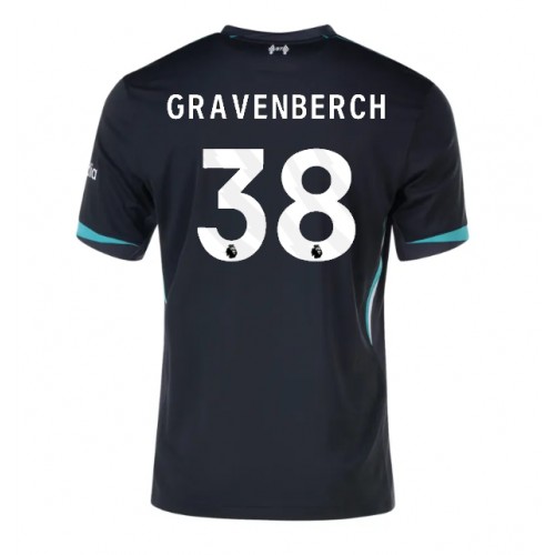 Fotballdrakt Herre Liverpool Ryan Gravenberch #38 Bortedrakt 2024-25 Kortermet